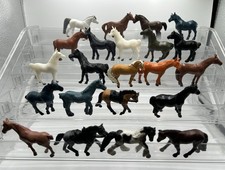 22 Pc Horse Figure Lot 1.5 Tall 8 Are Safari Ltd 14 Unmarked