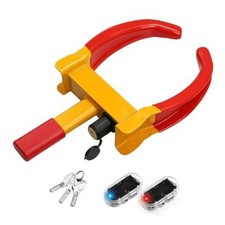 Universal Wheel Lock and Anti-Theft LED Flashing, Heavy Duty Trailer Lock
