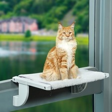 Cat Window Perch No Screws Easy to Adjust  Assemble with Washable Cover 22  
