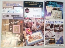 Lot of 75 cross stitch booklets /pamphlets / magazines pre-owned VG