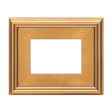 Plein Air Style Frame, Hand Leafed 5x7-2.75" Wide Moulding with 1/2" 5x7" Gold
