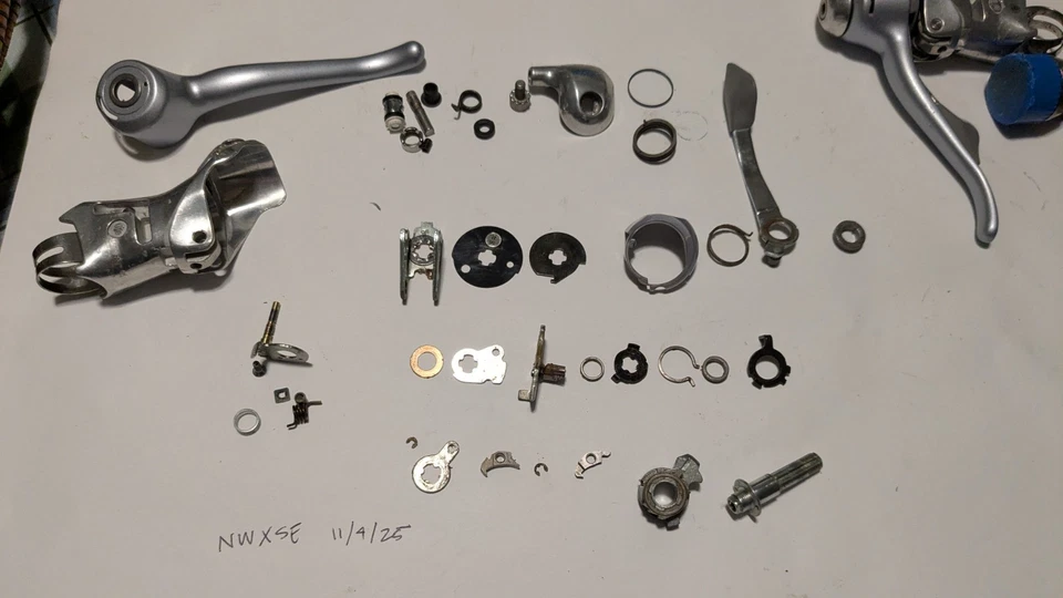 Rebuilt Shimano RSX ST-A410 STI Shift Levers 3x7 Speed Shifters Brifters - Image 2 of 4