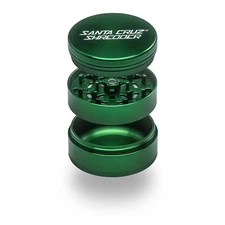 Large 3 Piece Gloss Herb Grinders by Santa Cruz Shredder-Green