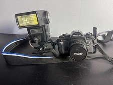 Vivitar V3800N 35mm Film Camera W/Lens  flash Works 