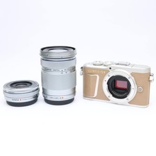 Olympus PEN E-PL9 Brown  14-42mm  40-150mm Lens Kit 254