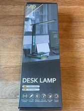 Image of LED-Desk Lamp - 10W Wireless Charger - USB Charging - Touch Controls - Time