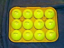 TITLEIST  AVX  YELLOW GOLF BALLS