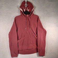 All In Motion Target Womens Burgundy Red 1/2 Zip Hoodie Size Large Pockets Soft
