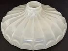 Industrial Sheffield Clam Broth Glass Light Lamp 10"  Shade 2 ¼” Fitter Pendant