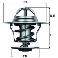 Mahle TX 15 87D Thermostat KüHlmittel FüR VW Audi Skoda Seat Trabant Ford A3