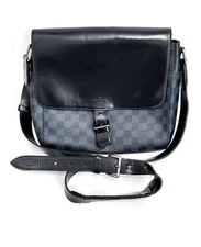 Louis Vuitton Damier Cobalt Newport PM Shoulder Bag Leather Gift present 1126b