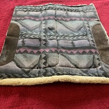 PURPLE/ BLACK/BLUE WESTERN FLEECE BARREL SADDLE PAD 29X29 Vintage Aztec