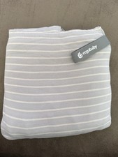 Ergobaby Aura Baby Wrap Newborn 8-25 lbs. Lightweight Gray/White Stripes EUC
