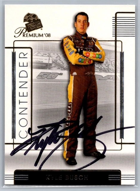 2008 Presseausweis Premium #15 Kyle Busch Autogramm, signiert