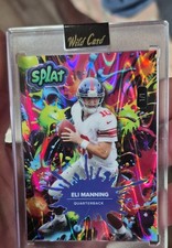 Eli Manning 1/1 2025 Wild Card Splat Multi Color Edition 1 of 1 New York Giants