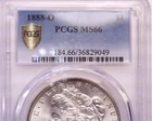1888-O PCGS MS66 Morgan Silver Dollar, Very Nice White coin !!