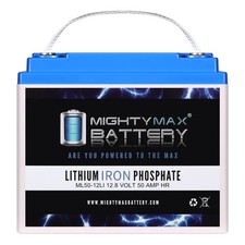 Mighty Max 12V 50Ah Lithium Battery Compatible With Kung Long U1-38, WP50-12N