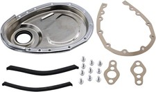 1 Set Timing Chain Cover Kit Cnc Aluminum Alloy Chrome Sbc Gasket Seal Bolts