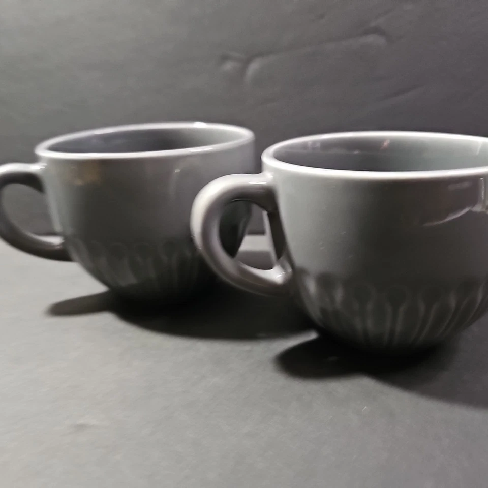 Ikea STRIMMIG 12 oz taza de café gris gres #12011 juego de 2 tazas  Foto 2 de 4