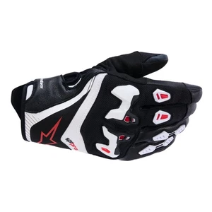 Alpinestars SP-R Pro Motorcycle Gloves Black White Bright Red