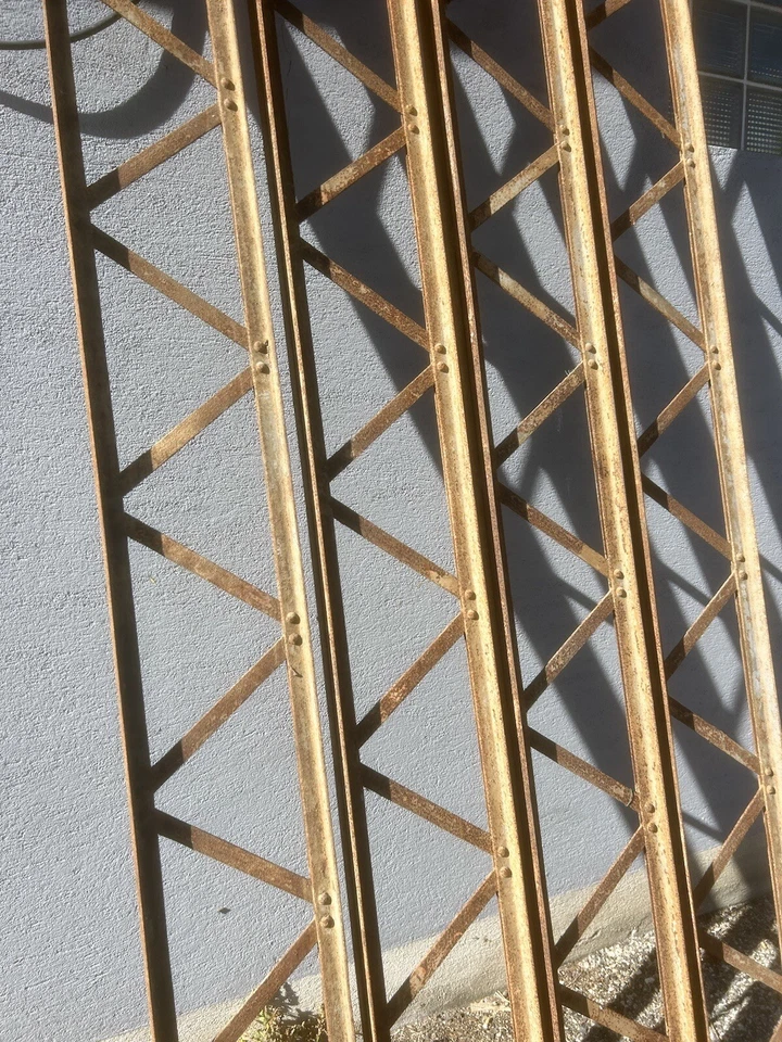 1x Poutre en Fer 3m Poutrelle Style Eiffel Riveté IPN Mobilier Industriel Usine - Photo 3/4