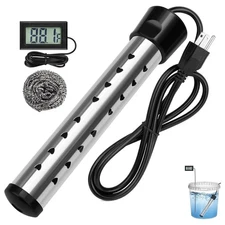 Immersion Water Heater , 2000W Submersible Portable Electric Heaters 110V