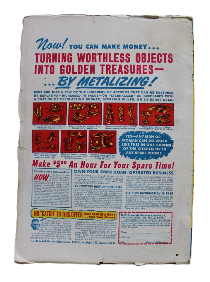 FANTASTIC STORY MAGAZINE SPRING 1951 VINTAGE SCIENCE FICTION PULP STORIES Foto 3 de 4