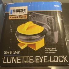 Reese Towpower 4210 Lunette Eye Lock / Pintle Lock, 2.5” and 3” New In Box! 