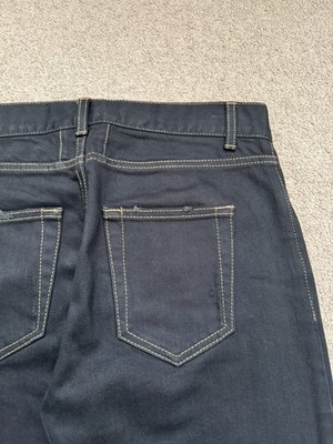 SS16 Saint Laurent by Hedi Slimane Distressed Crash Denim Jeans