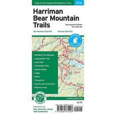 Harriman Bear Mountain Trail Map NY/NJ - Waterproof, Topographic, Hiking 
