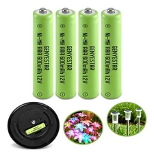 GENYESTAR Ni-MH Rechargeable AAA Batteries Triple A 600mAh High Capacity 1.2V...