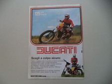 advertising Pubblicità 1977 MOTO DUCATI 125 SIX DAYS