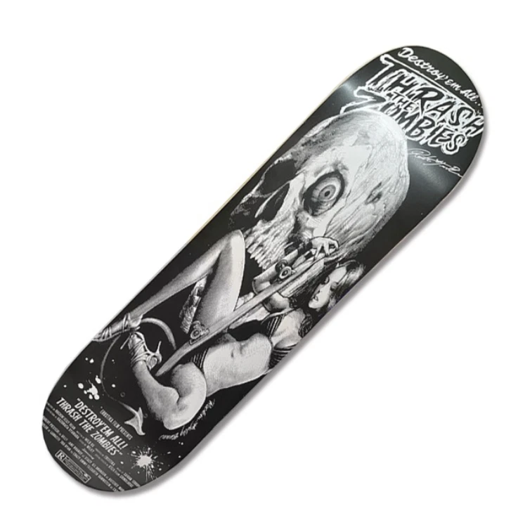 Rockin' Jelly Bean Skull Skater Devil Girl Skate Deck | eBay