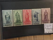 belgique 1947 cob 751 à 755 neuf sans charnière