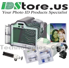 New FARGO HDP5000e Single Side Complete Photo ID Card Printer System