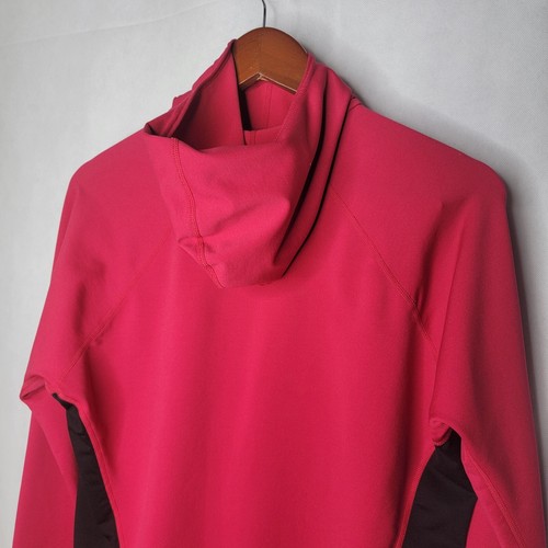 Brooks Hoodie Pink Black Long Sleeve Pullover Vapor-Dry Running Activewear L - Picture 3 of 21