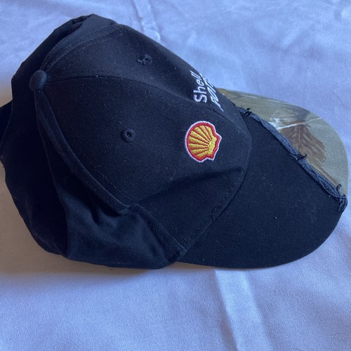 Gorra publicitaria Shell Gas Rotella Realtree Strapback negra y camuflaje camuflaje - Imagen 2 de 6