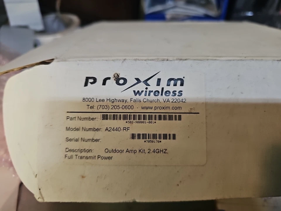 Amplificador inalámbrico Wifi bidireccional de 2,4 gig amplificador de potencia exterior Proxim A2440-af Foto 2 de 4