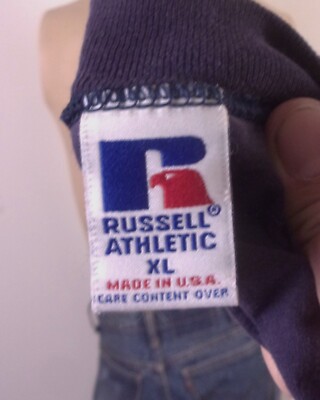vintage 80s 90s Russell Athletic USA Made Long Sleeve T