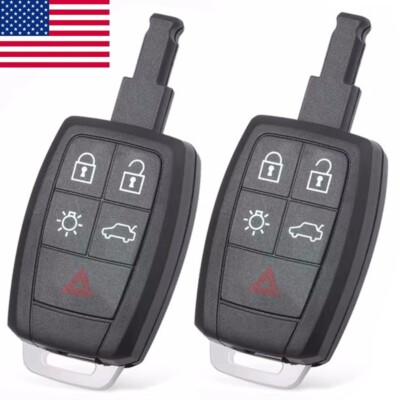 2x for Volvo C30 C70 S40 V50 2011 2012 Remote Key Shell Case Fob for KR55WK49259