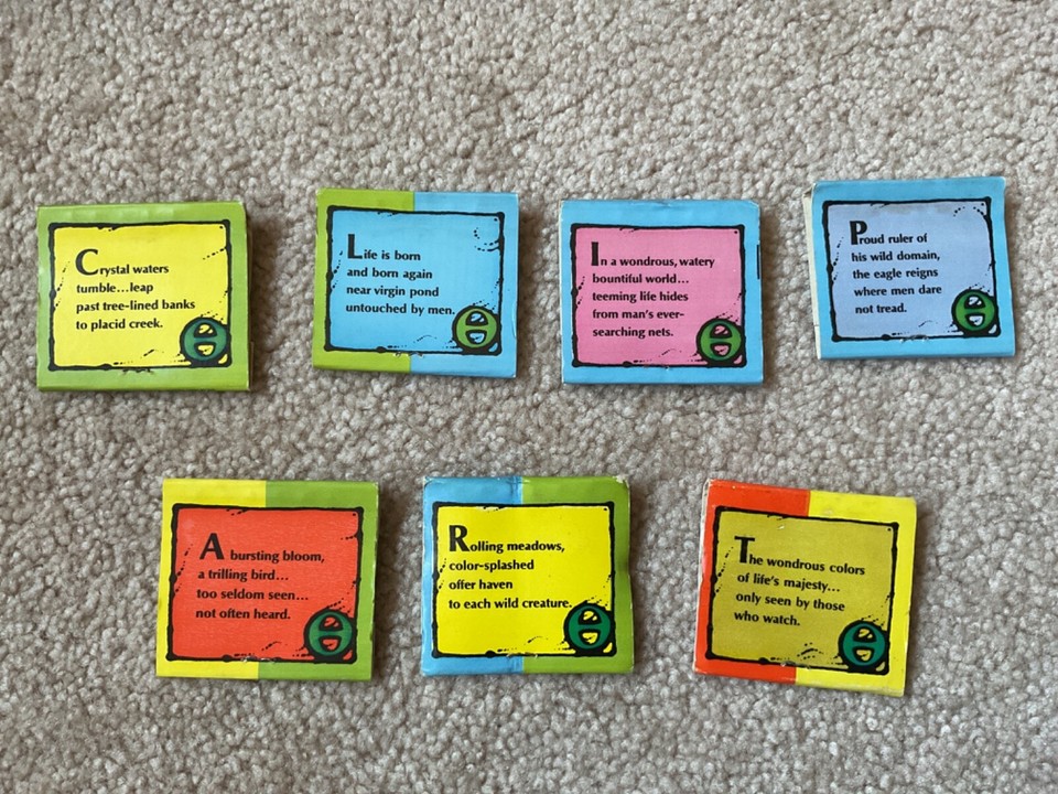 Vintage LOT 7 Matchbooks Nature Scenes 1971 Ohio Match Company Hunt