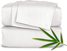 King Sheets by , Genuine 100 Organic Viscose Derived from Bamboo Bed Sheet Set,