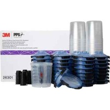3m - 26301 Pps 2.0 Spray Gun Cup Lids And Liners Kit 125-micron Filter