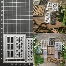 Window Metal Cutting Dies Stencil Scrapbook Paper Card Template Embossing Mold