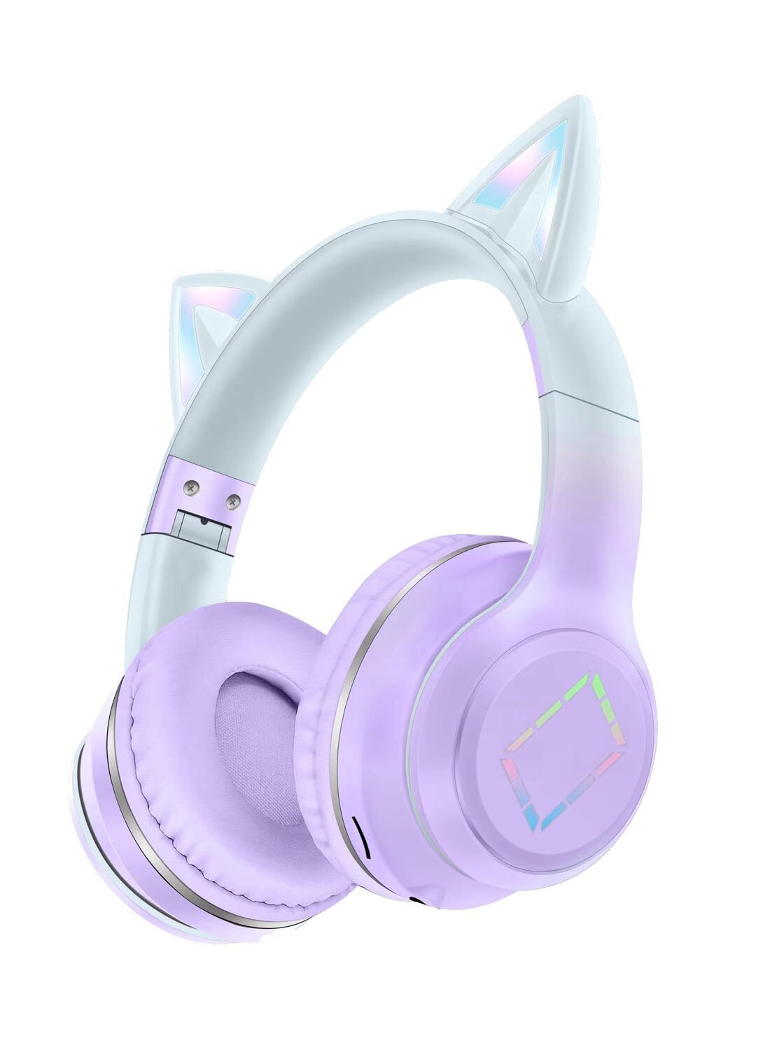 LED Cat Ear Bluetooth Headphones for Kids Wireless Light-Up