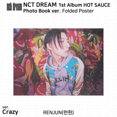 NCT DREAM 1st Album Hot Sauce Official Folded Poster Photo Book