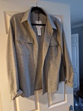 Zara Women's Large Jacket / Overshirt With Pockets. Close Fault 1 Popper Missing