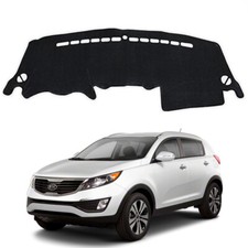 For Kia Sportage R 2011-2015 Non-slip Dashboard Cover Dashmat Dash Mat Pad Black For Kia Sportage R 2011-2015 Non-slip Dashboard Cover Dashmat Dash Mat Pad Black