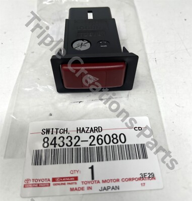 パートリッジオブレディッチ　7'2/1 #5 Toyota Genuine 84332-26080 Switch Assy Hazard Warning Signal