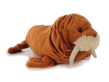 Pl&uuml;schtier Walross 34 cm, Kuscheltiere Stofftiere Robbe Robben Walrosse Eismeer